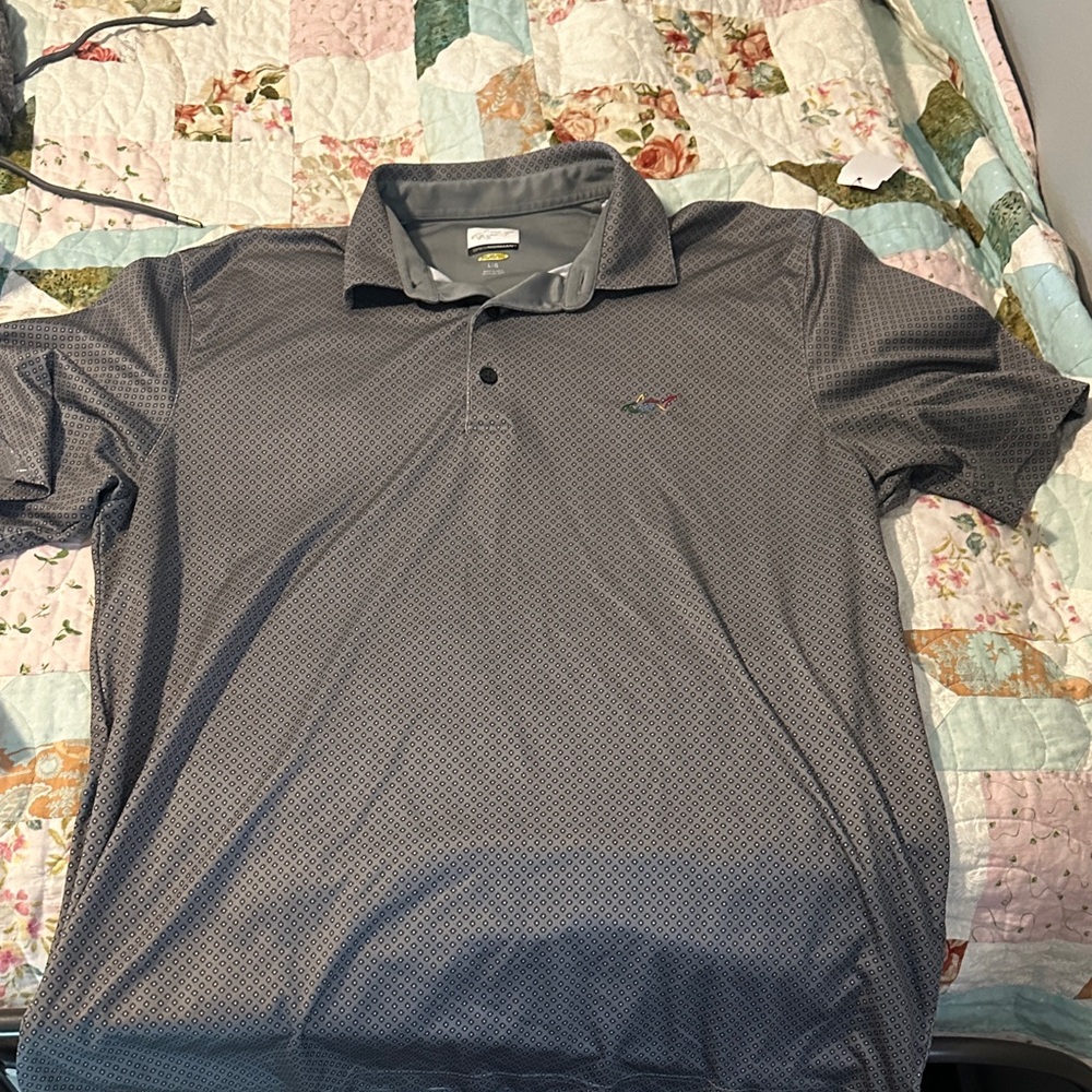 Greg Norman Collection Charcoal Polo Shirt